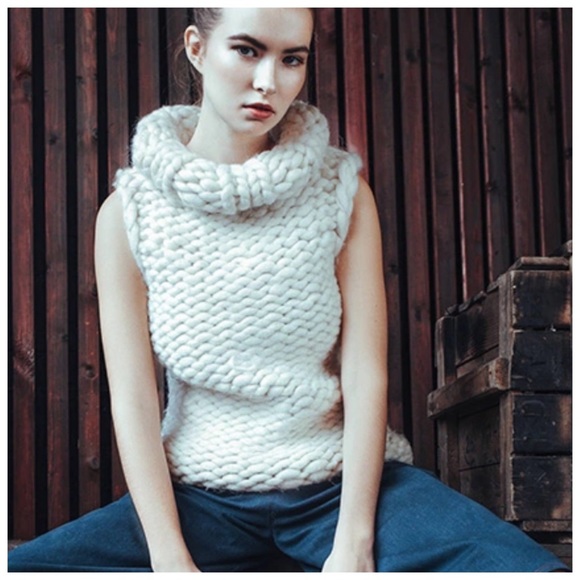 🎁 Thick Hand Knit Sweater The Karsaan - Picture 2 of 11